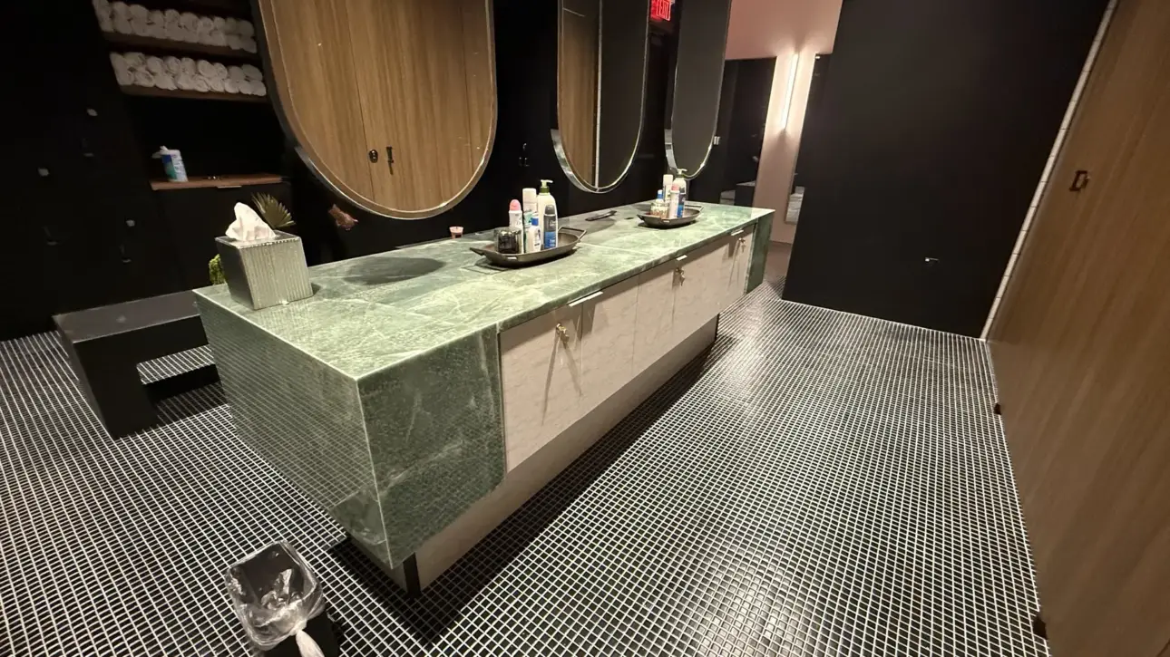 Dose Yoga — commercial countertop project